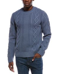 Vince - Aran Cable Wool Crewneck Sweater - Lyst