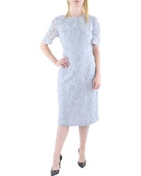 Xscape - Lace Midi Sheath Dress - Lyst