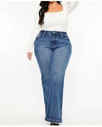Kancan - Libby High Rise Wide Leg Flare Jean - Lyst