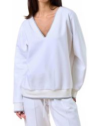 Lalavon - Colette V-Neck Sweater - Lyst