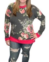 Honeyme - Floral Leopard Weekender Tee - Lyst