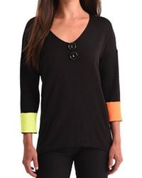Angel - Neon Cuff V-Neck Top - Lyst