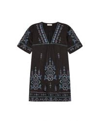 MAISON HOTEL - V-Neck Short Dress - Lyst