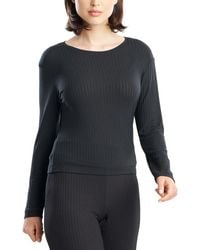 Natori - Edit Skye Rib Ease Long Sleeve Top - Lyst