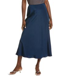 Lafayette 148 New York - Bias Cut Flared Silk-Blend Maxi Skirt - Lyst