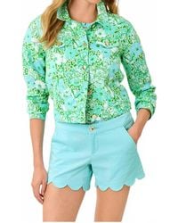 Lilly Pulitzer - Seaspray Linen Jacket - Lyst