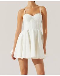 Astr - Fenna Textured Corset Mini Dress - Lyst