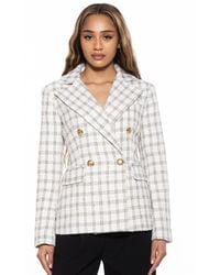 Alexia Admor - Farrah Tweed Classic Double Breasted Jacket - Lyst