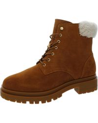 Ralph Lauren - Carlee Lugged Sole Ankle Combat & Lace-Up Boots - Lyst