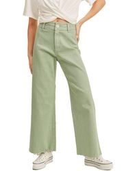 Miou Muse - Straight Wide Leg Denim Pants - Lyst