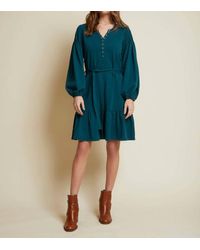 Nation Ltd - Talli Puff Sleeve Tiered Mini Dress - Lyst