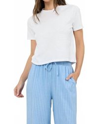 Lamade - Damien Heavy Slub Boxy Tee - Lyst