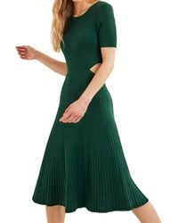 Boden - Cut Out Knitted Midi Dress - Lyst