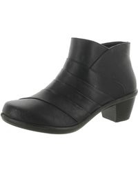 Easy Street - Comfort Wave Faux Leather Booties Ankle Boots - Lyst