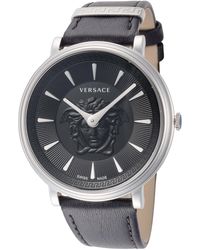 Versace - 38mm Black Quartz Watch Ve8102619 - Lyst