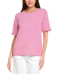 Jones New York - Elbow Ruffle Sleeve Top - Lyst