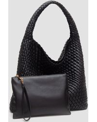 Fashnzfab - Faux Leather Braided Hobo Shoulder Bag With Pouch - Lyst