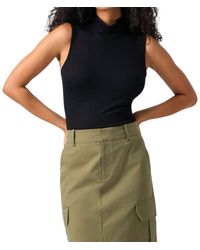 Sanctuary - Essential Sleeveless Mock Neck Tank - Lyst