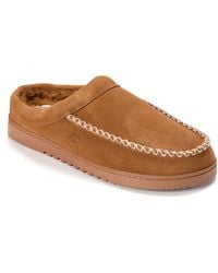 Dearfoams - Beckett Genuine Suede Clog Slippers - Lyst