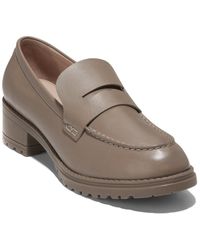 Cole Haan - Camea Lug Leather Loafer - Lyst