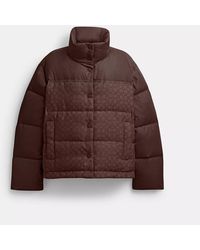 COACH - Signature Down Jacket - Lyst