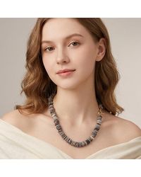 Fashnzfab - Colored Shell Cluster Toggle Necklace - Lyst