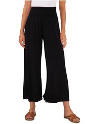 Vince Camuto - Plus Smocked Rayon Wide Leg Pants - Lyst