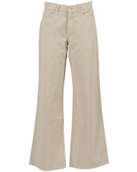7 For All Mankind - Flared Twill Jeans With Classic Five-Pocket Design - Lyst