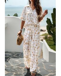 TRUEDAMES - Two Piece Random Printed Short Sleeve Fit Set - Lyst