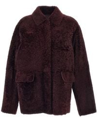 DESA NINETEENSEVENTYTWO - Shearling Reversible Boxy Jacket - Lyst