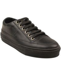 Louis Vuitton - Black Leather Stellar Low Top Sneakers - Lyst