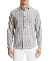 Theory - Irving Cotton Plaid Button-down Shirt - Lyst