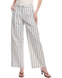 Fate - Pleated Linen-Blend Pant - Lyst