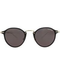 Montblanc - Round-Frame Injection Sunglasses - Lyst