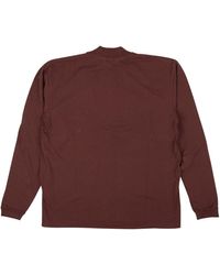 John Elliott - Burgundy Cotton Circus 900 Mockneck T-shirt - Lyst