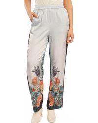 Caballero - Max Floral Bottom Straight Leg Pant - Lyst