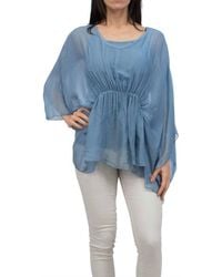 Gigi Moda - Paolita Bat-Wing Scoop Neck Blouse - Lyst