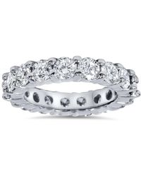 Pompeii3 - 4ct Diamond Eternity Wedding Ring - Lyst