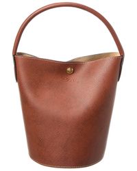 Longchamp - Épure Small Leather Bucket Bag - Lyst