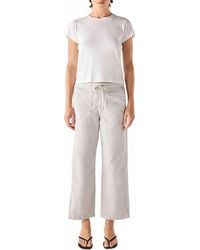 AMO - Easy Drawstring Slouch Crop Pants - Lyst