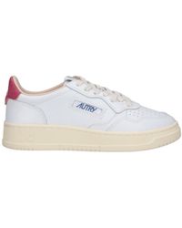 Autry - Low-Top Leather Sneakers With Perforated Detailing - Lyst