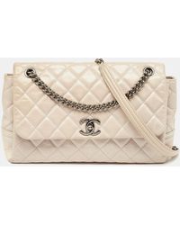Chanel - Light Quilted Leather Lady Pearly Flap Bag - Lyst