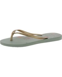 Havaianas - Thongs Floral Flat Sandals - Lyst
