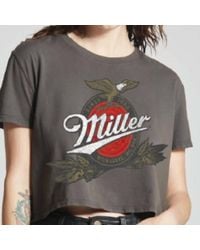 Recycled Karma - Miller Lite Crop Tee - Lyst