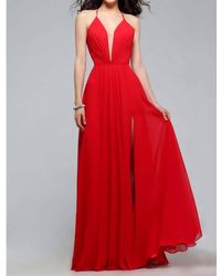 Faviana - A Line Evening Gown - Lyst
