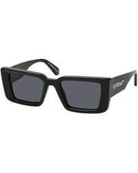 Off-White c/o Virgil Abloh - Sunglasses Square Full Rim, Havana Frame And Lens Oeri077Savannah6055 - Lyst