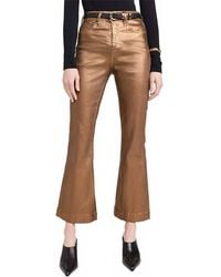 Veronica Beard - Carson Ankle Flare Metallic Jeans - Lyst