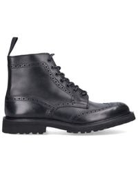 Tricker's - Classic Brogue Lace-Up Leather Boots - Lyst