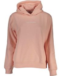 Calvin Klein - Chic Hooded Fleece Sweatshirt - Lyst