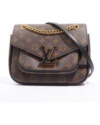 Louis Vuitton - Passy Chain Bag Monogram Coated Canvas Shoulder Bag - Lyst
